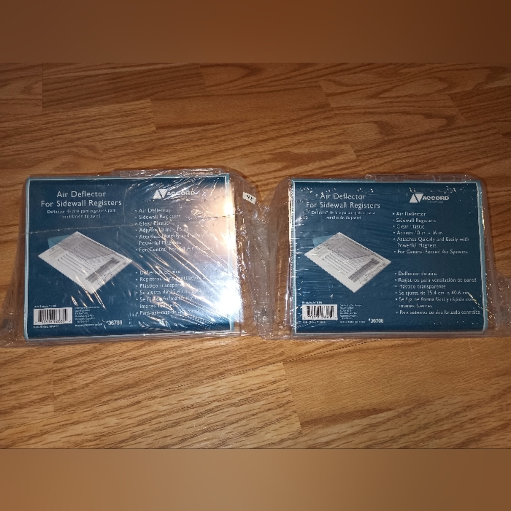 2 Pcs. New. Air Deflectors For Side Wall Registers
